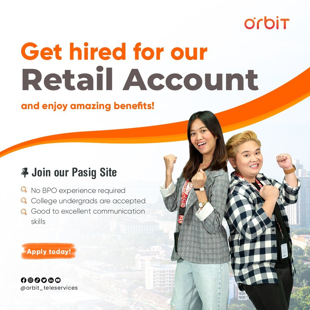 Get Hired for our CSR for Retail Account