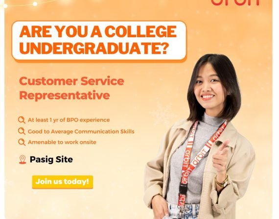 Customer Service Representative - Open for College Undergraduate