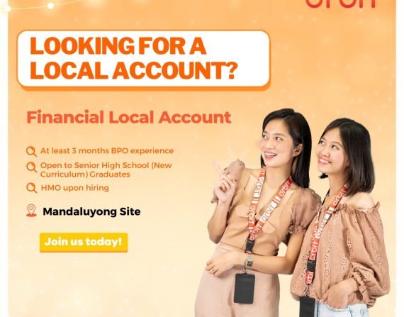 Financial Local Account - Mandaluyong site​