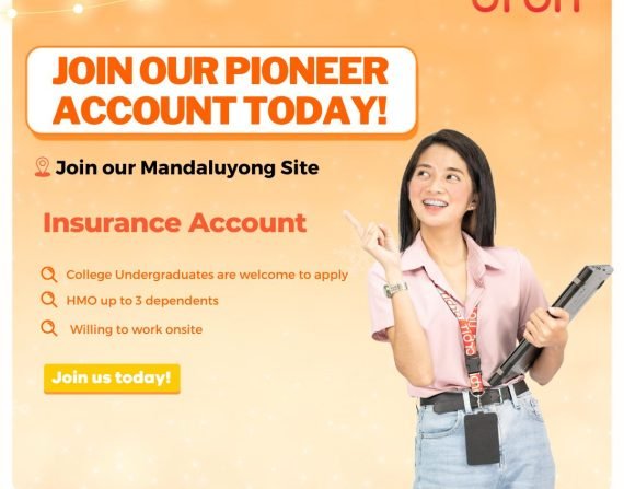 Pioneer CSR Insurance Account - Mandaluyong site