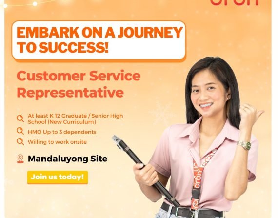 Customer Service Representative | Open for HS/SHS Graduates​