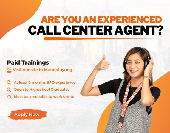 Paid Training for Cal Center Associate - Mandaluyong site