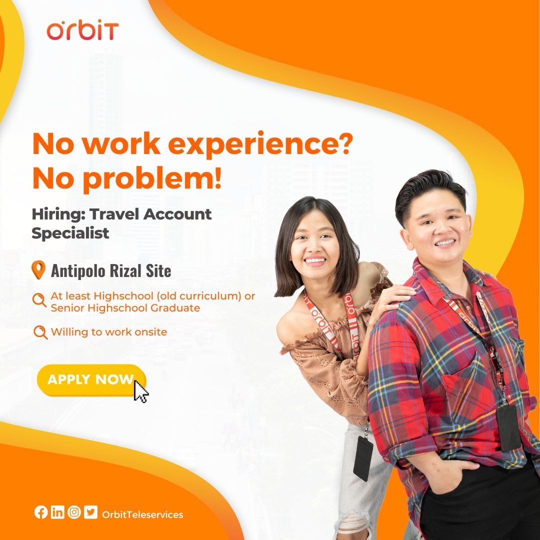 Now Hiring: CSR for Travel Account - OPEN FOR NEWBIES