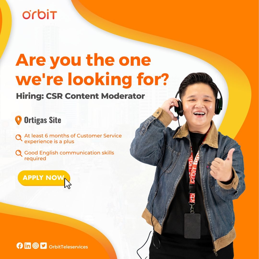 Urgent Hiring: CSR for Content Moderator