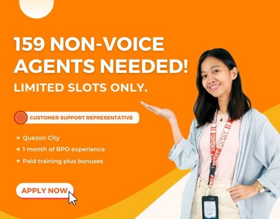 Wanted 159 Agents! Non- Voice Representative