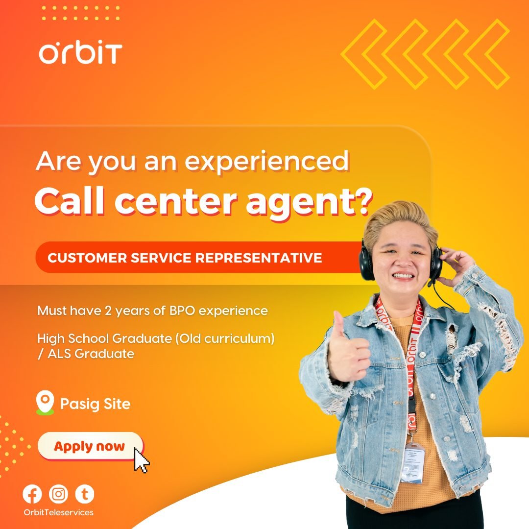 Call Center Agent- Pasig site