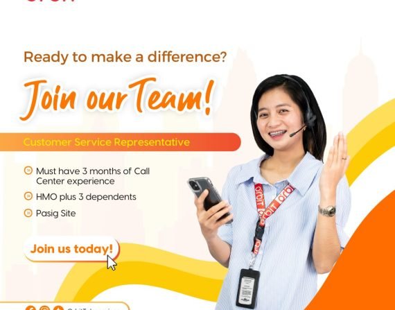 Join our team today! Customer Service Representative​