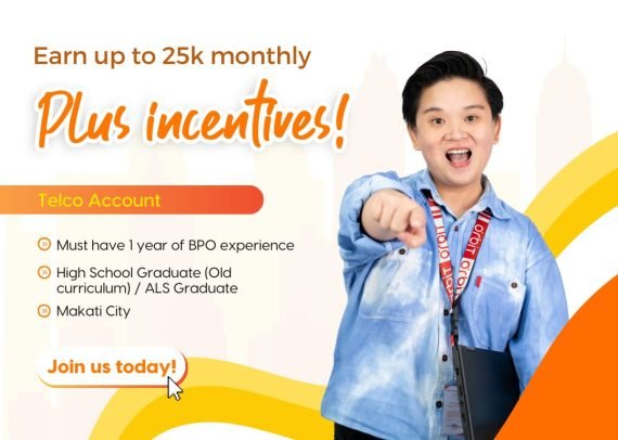 Earn Up to 25K monthly | CSR - Telco Account