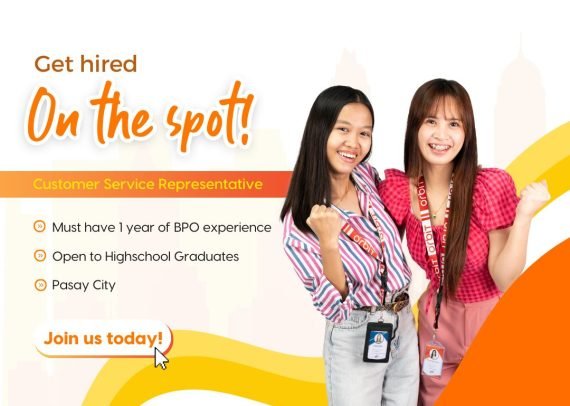 Get Hired on the Spot! Be a CSR in Pasay