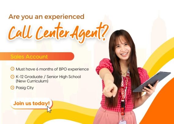 Wanted Call Center Agent in Pasig City​