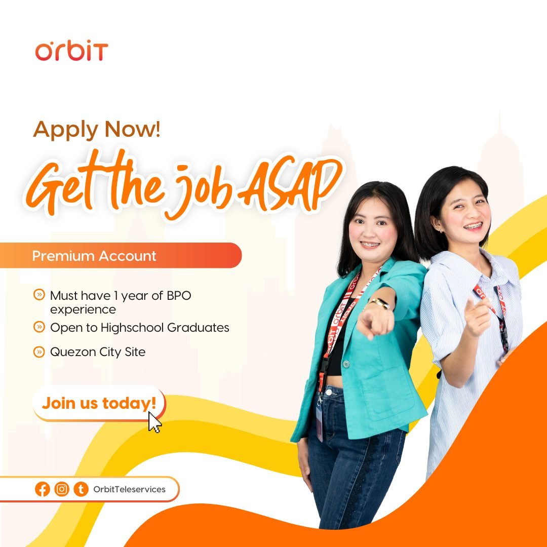 Get the Job ASAP! CSR- Premium Account