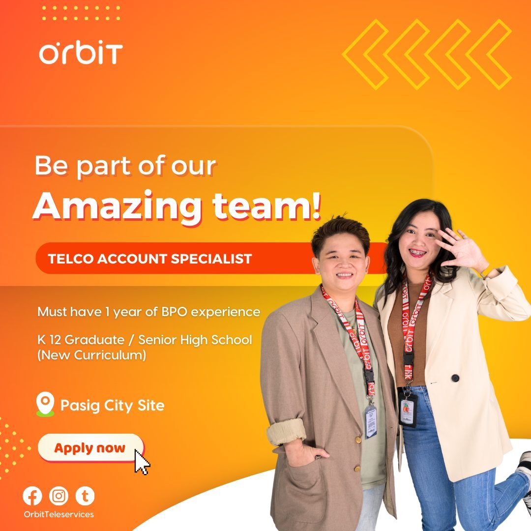 Telco Account Specialist - Pasig City site​