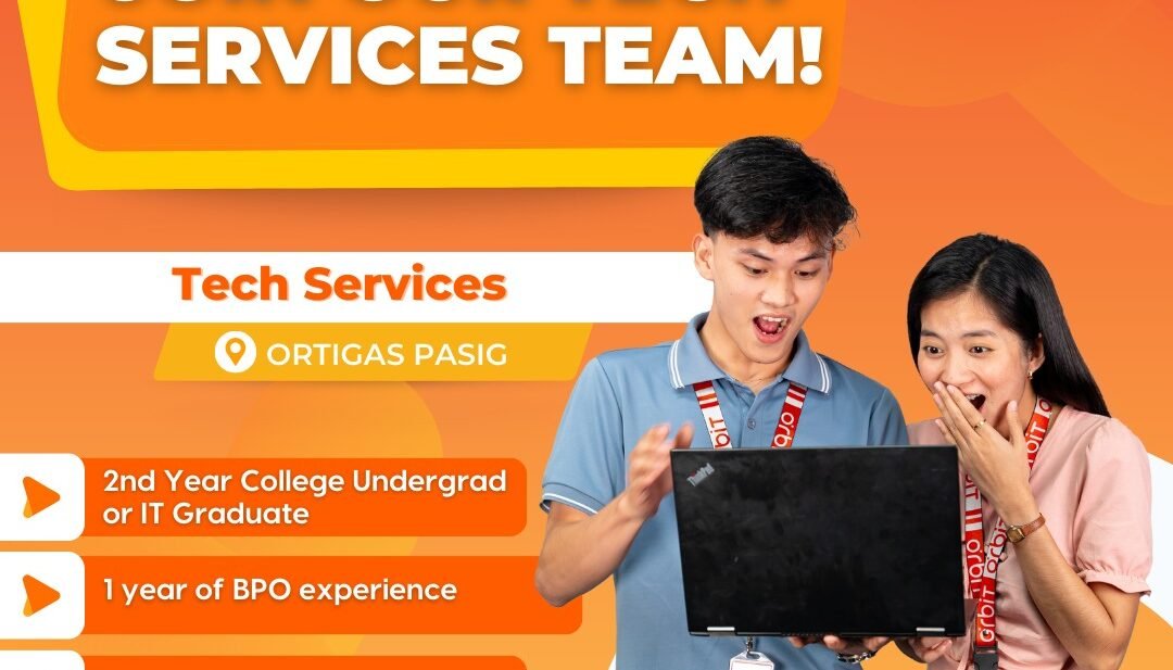Tech Services Associate in Pasig - Ortigas