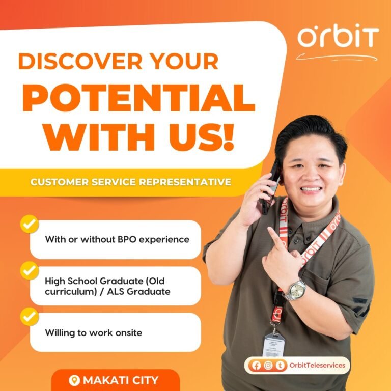 Customer Service Representative for HS graduates